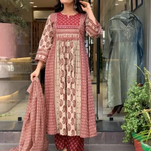 রেডিমেট গাউন থ্রি পিস [N-G]